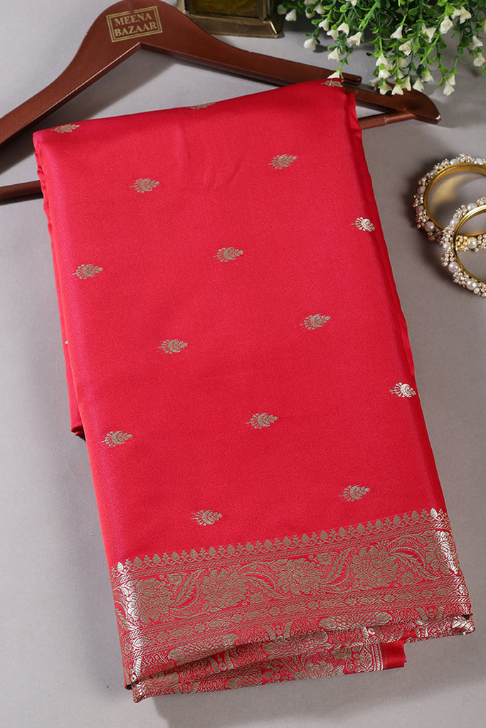 Rani Banarsi Silk Zari Woven Saree
