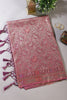 Mauve Baluchari Silk Meenakari Woven Saree