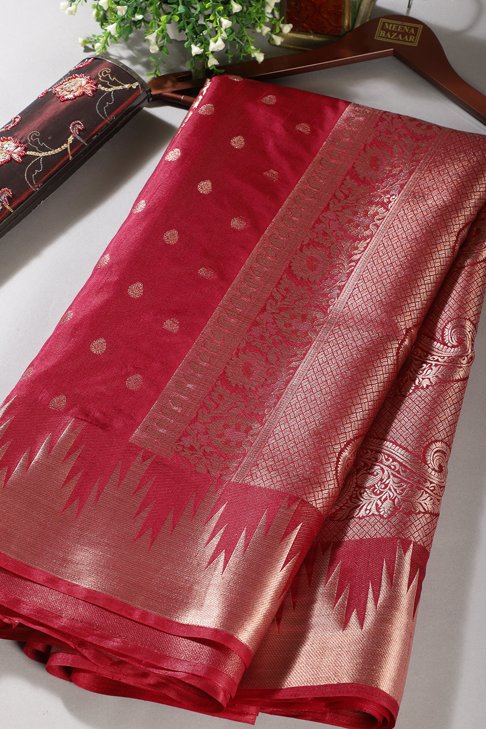 Silk Buta Woven Sarees