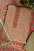 Green Pashmina Digital Printed Unstitched Suit Fabric