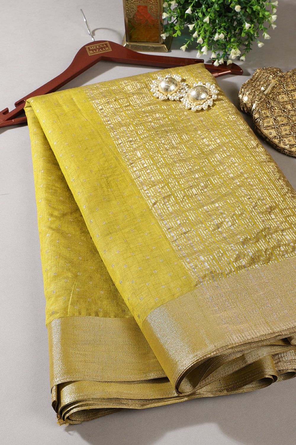 Sage Green  Zari Woven Silk Saree