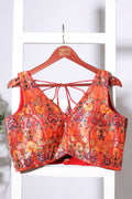 Rani Brocade Sik Resham And Zari Woven Readymade Blouse
