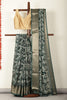 Bottle Green Cotton Silk Printed Saree