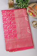 Rani Floral Zaal Woven Silk Banarasi Saree