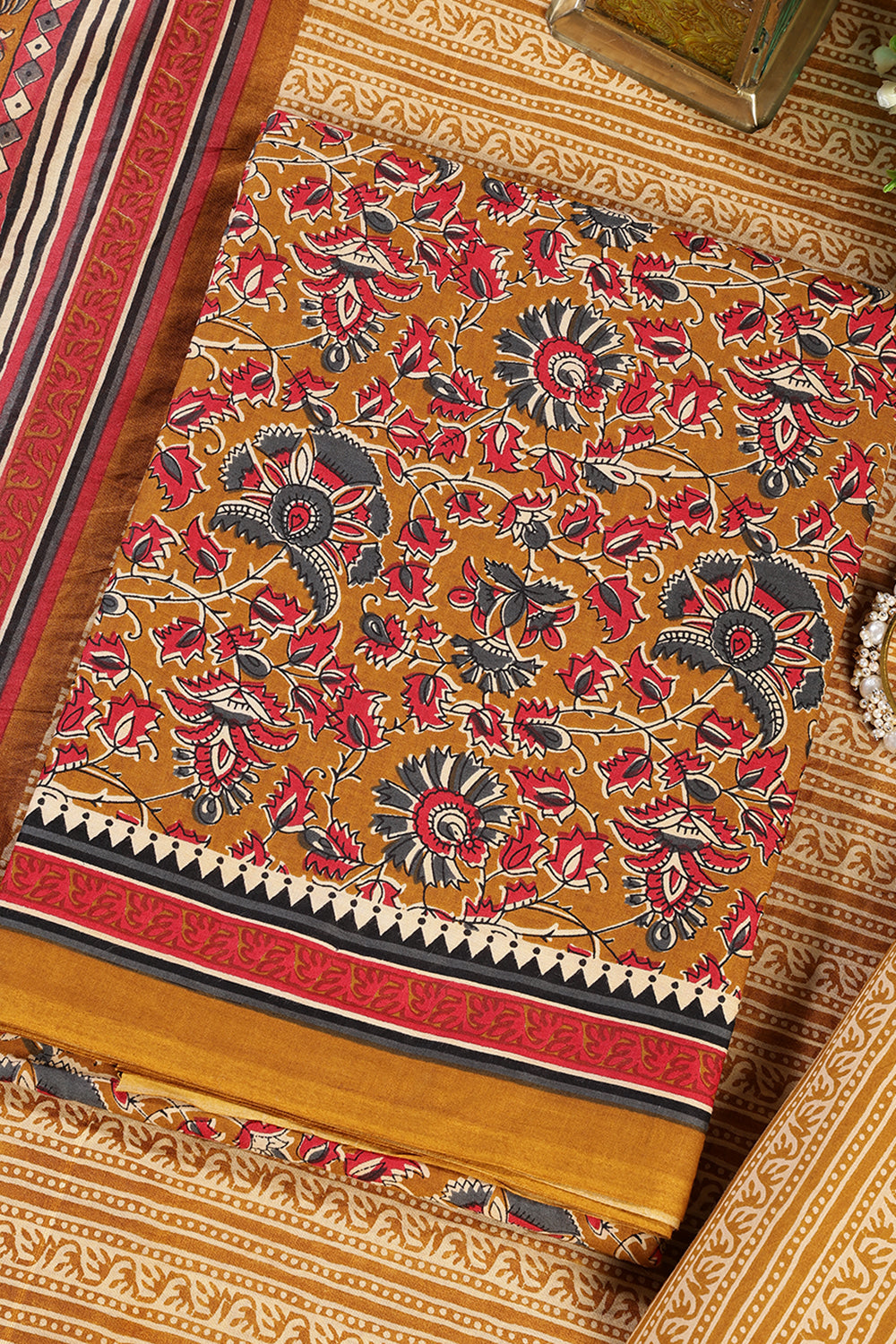 Mustard Cambric Cotton Unstitched Suit Material