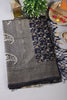 Navy Floral Zaal Woven Silk Banarasi Saree