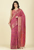 Mauve Color Tussar Woven Silk Saree