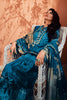 Blue Color Muslin Printed Unstitched Suit Material