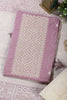 Mauve Colour Cotton Printed & Resham Neck Embroidered Unstitched Suit