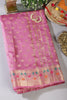 Dusty Mauve Resham & Zari Woven Silk Saree