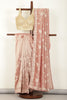 Pink Color Pure Tissue Silk Saree with Pearl and Zardozi Handwork