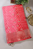 Red Jaipuri Silk Leheriya Printed And Embroidered Saree