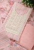 Pink Color Linen Cotton Embroidery Unstitched Suit Material