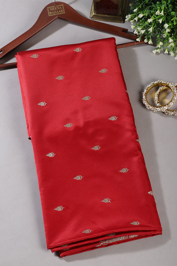 Red Banarsi Silk Zari Woven Saree