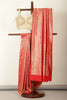 Red Silk Zari Floral Zaal Woven Saree