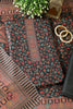 Bottle Green Pashmina Floral Printed Unstitched Suit Fabric