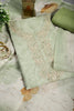 Green Color Linen Cotton Embroidery Unstitched Suit Material