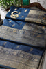 Royal Blue Color Mulberry Silk Woven Saree