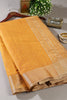 Mustard Zari Woven Silk Saree