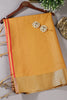 Mustard Silk Woven Saree