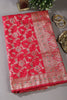 Rani Colour Banarasi Silk Woven Saree