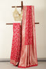 Deep Carmine Banarasi Silk Zari Woven Saree
