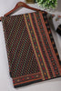 Black Silk Printed And Hand-Knot Work Saree