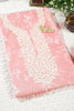 Pink Colour Cotton Printed & Resham Neck Embroidered Unstitched Suit