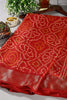 Maroon Color Chiffon Bandhani Printed Saree