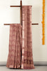 Brown Abstract Printed Chanderi Cotton Saree
