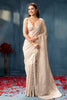 Silver Color Pure Metallic Tissue Resham & Sequins Embroidered Saree