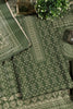 Green Printed Pashmina Unstitched Suit Fabric