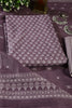 Purple Color Cotton Printed Unstitched Suit