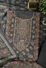 Grey Muslin Printed Unstitched Suit Fabric