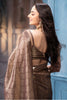 Brown Pure Metallic Tissue Sequins Embroidered Saree