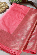 Solid Colour Silk Woven Sarees