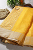 Yellow Zari Woven Silk Saree