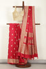 Marron Color South Silk Zari Woven Saree
