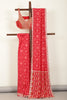 Red Color Ikat Patola Modal Silk Saree with Gota Patti Border