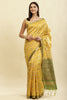 Mustard Cotton Silk Resham Woven Saree