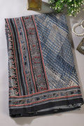 Blue Crepe Printed Saree