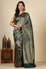 Green South Silk Floral Zaal Woven Saree