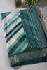 Bottle Green Color Chiffon Printed Saree