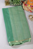 Sea Green Chiffon Zari Border Saree