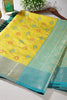 Olive Green Color Cotton Silk Woven Saree