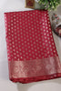 Maroon Cotton Silk Zari Woven Saree