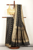 Black Soft Silk Zari and Resham Woven Saree
