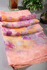 Pink Color Floral Printed Chiffon Saree