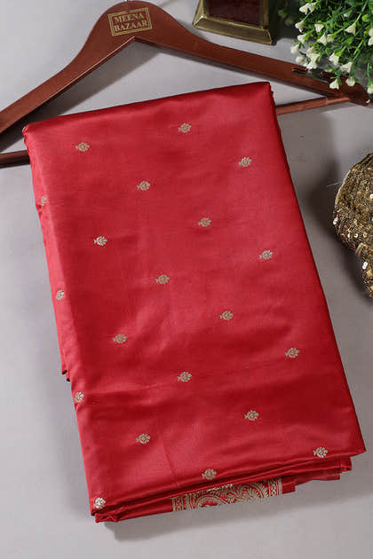 Maroon Banarsi Silk Zari Woven Saree