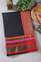 Black Zari Woven Art Silk Saree